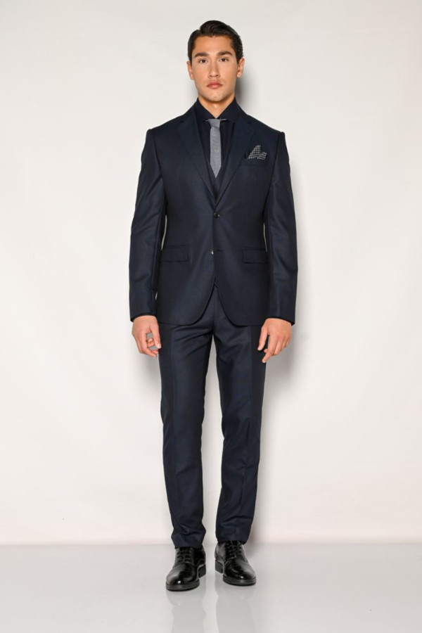 SOGO ΑΝΔΡΙΚΟ ΚΟΣΤΟΥΜΙ ΜΕ ΓΙΛΕΚΟ SLIM FIT ΜΠΛΕ 24532-702-276