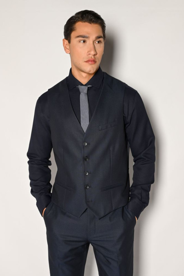 SOGO ΑΝΔΡΙΚΟ ΚΟΣΤΟΥΜΙ ΜΕ ΓΙΛΕΚΟ SLIM FIT ΜΠΛΕ 24532-702-276