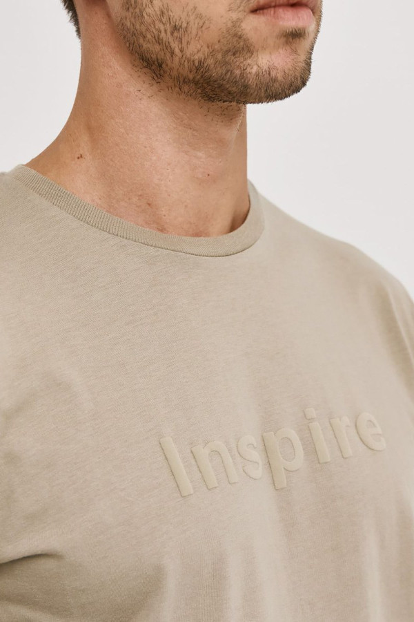 CAMARO ΑΝΔΡΙΚΗ ΜΠΛΟΥΖΑ T-SHIRT ΜΑΚΡΥΜΑΝΙΚΗ ΒΑΜΒΑΚΕΡΗ ΜΠΕΖ 25527-545-751