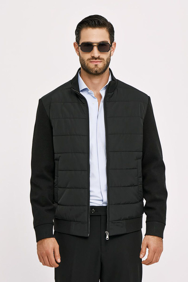 SOGO ΑΝΔΡΙΚΟ ΜΠΟΥΦΑΝ ΣΕ ΣΥΝΔΥΑΣΜΟ ΥΦΑΣΜΑΤΩΝ ΚΑΙ ΛΑΣΤΙΧΟ ΜΑΥΡΟ 25530-194-054