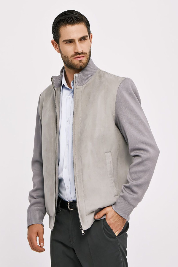 SOGO ΑΝΔΡΙΚΟ ΜΠΟΥΦΑΝ ΜΕ ΛΑΣΤΙΧΟ ΚΑΙ ΣΥΝΔΥΑΣΜΟΥ ΥΦΑΣΜΑΤΩΝ ΓΚΡΙ 25530-199-072