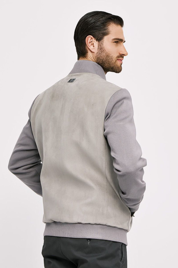 SOGO ΑΝΔΡΙΚΟ ΜΠΟΥΦΑΝ ΜΕ ΛΑΣΤΙΧΟ ΚΑΙ ΣΥΝΔΥΑΣΜΟΥ ΥΦΑΣΜΑΤΩΝ ΓΚΡΙ 25530-199-072