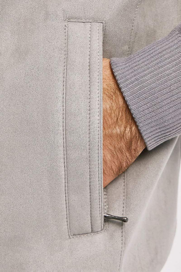 SOGO ΑΝΔΡΙΚΟ ΜΠΟΥΦΑΝ ΜΕ ΛΑΣΤΙΧΟ ΚΑΙ ΣΥΝΔΥΑΣΜΟΥ ΥΦΑΣΜΑΤΩΝ ΓΚΡΙ 25530-199-072