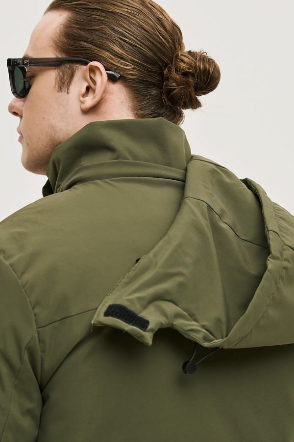 CAMARO ΑΝΔΡΙΚΟ ΜΠΟΥΦΑΝ ΜΕ ΑΠΟΣΠΩΜΕΝΗ ΕΠΕΝΔΥΣΗ ΓΙΛΕΚΟ ΚΑΙ ΚΟΥΚΟΥΛΑ ΧΑΚΙ 24520-153-063