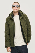 CAMARO ΑΝΔΡΙΚΟ ΜΠΟΥΦΑΝ ΜΕ ΑΠΟΣΠΩΜΕΝΗ ΕΠΕΝΔΥΣΗ ΓΙΛΕΚΟ ΚΑΙ ΚΟΥΚΟΥΛΑ ΧΑΚΙ 24520-153-063