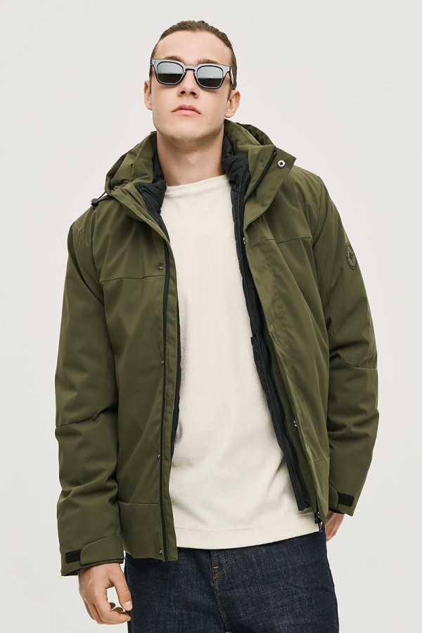 CAMARO ΑΝΔΡΙΚΟ ΜΠΟΥΦΑΝ ΜΕ ΑΠΟΣΠΩΜΕΝΗ ΕΠΕΝΔΥΣΗ ΓΙΛΕΚΟ ΚΑΙ ΚΟΥΚΟΥΛΑ ΧΑΚΙ 24520-153-063