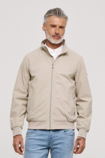 Ανδρικό ανοιξιάτικο μπουφάν Brokers μπεζ ελαφρύ jacket με λάστιχο 26010-107-078 Ανδρικό ανοιξιάτικο μπουφάν Brokers μπεζ ελαφρύ jacket με λάστιχο 26010-107-078