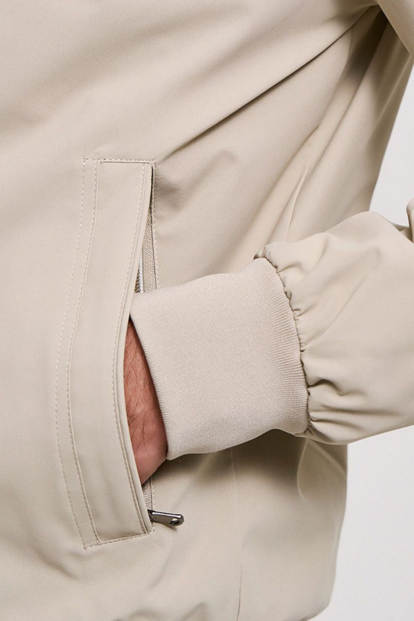 Ανδρικό ανοιξιάτικο μπουφάν Brokers μπεζ ελαφρύ jacket με λάστιχο 26010-107-078 Ανδρικό ανοιξιάτικο μπουφάν Brokers μπεζ ελαφρύ jacket με λάστιχο 26010-107-078