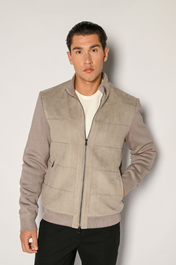 SOGO ΑΝΔΡΙΚΟ ΜΠΟΥΦΑΝ SUEDE ΜΕ ΛΑΣΤΙΧΟ ΓΚΡΙ 24530-199-072