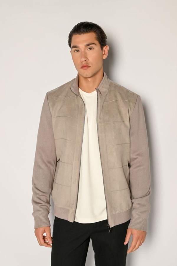 SOGO ΑΝΔΡΙΚΟ ΜΠΟΥΦΑΝ SUEDE ΜΕ ΛΑΣΤΙΧΟ ΓΚΡΙ 24530-199-072