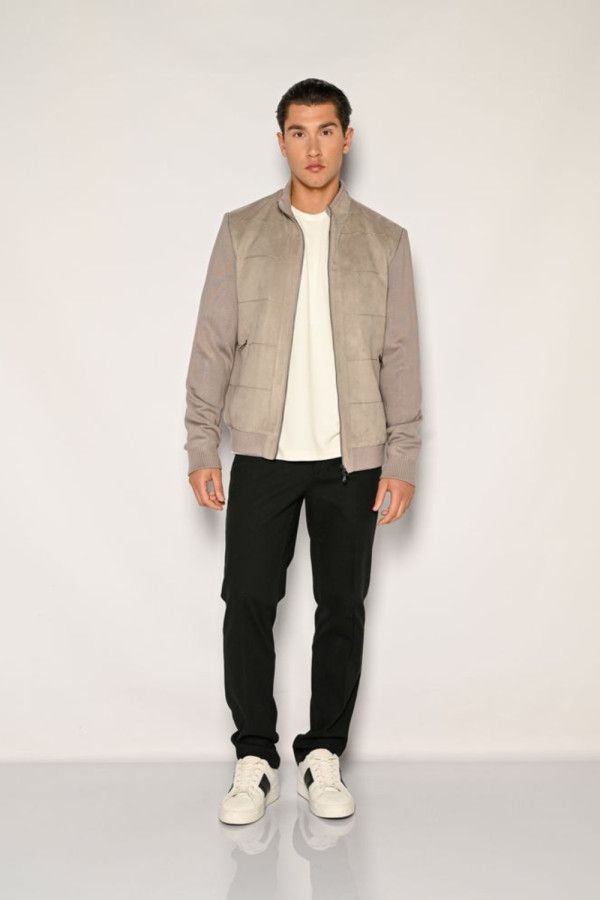 SOGO ΑΝΔΡΙΚΟ ΜΠΟΥΦΑΝ SUEDE ΜΕ ΛΑΣΤΙΧΟ ΓΚΡΙ 24530-199-072