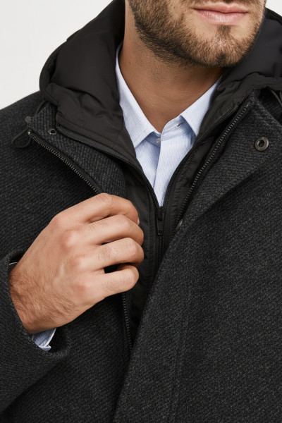 SOGO ΑΝΔΡΙΚΟ ΗΜΙΠΑΛΤΟ ΜΕ ΑΠΟΣΠΩΜΕΝΗ ΜΟΣΤΡΑ ΑΝΘΡΑΚΙ 25530-734-097