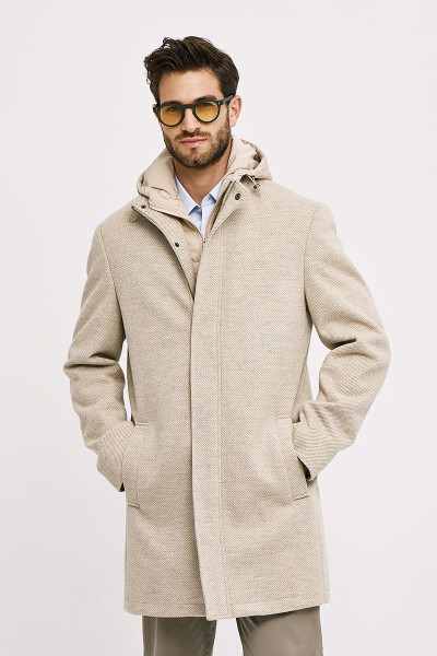 SOGO ΑΝΔΡΙΚΟ ΗΜΙΠΑΛΤΟ ΜΕ ΑΠΟΣΠΩΜΕΝΗ ΜΟΣΤΡΑ ΜΠΕΖ 25530-734-097