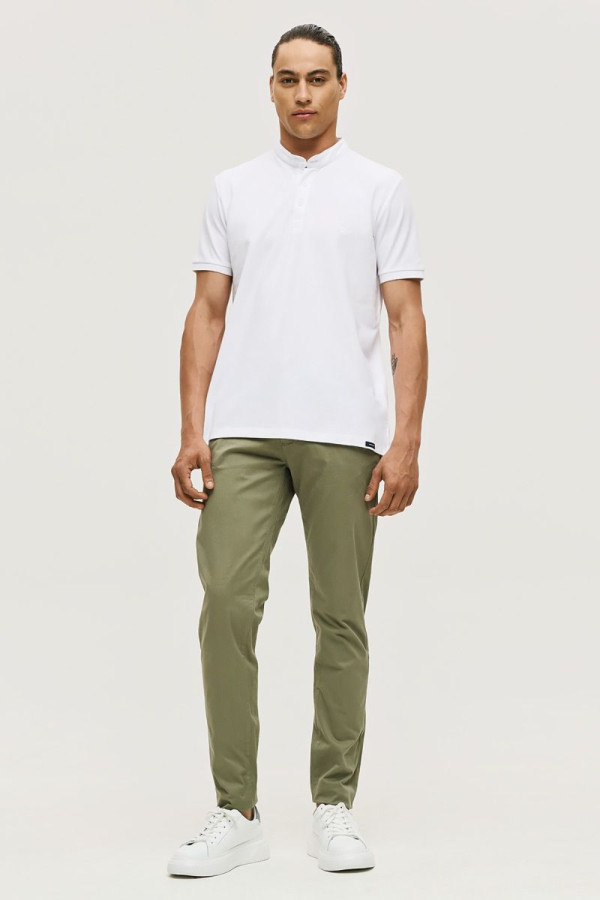 BROKERS ΑΝΔΡΙΚΟ ΠΑΝΤΕΛΟΝΙ ΒΑΜΒΑΚΕΡΟ SLIM FIT ΧΑΚΙ 24014-402-451