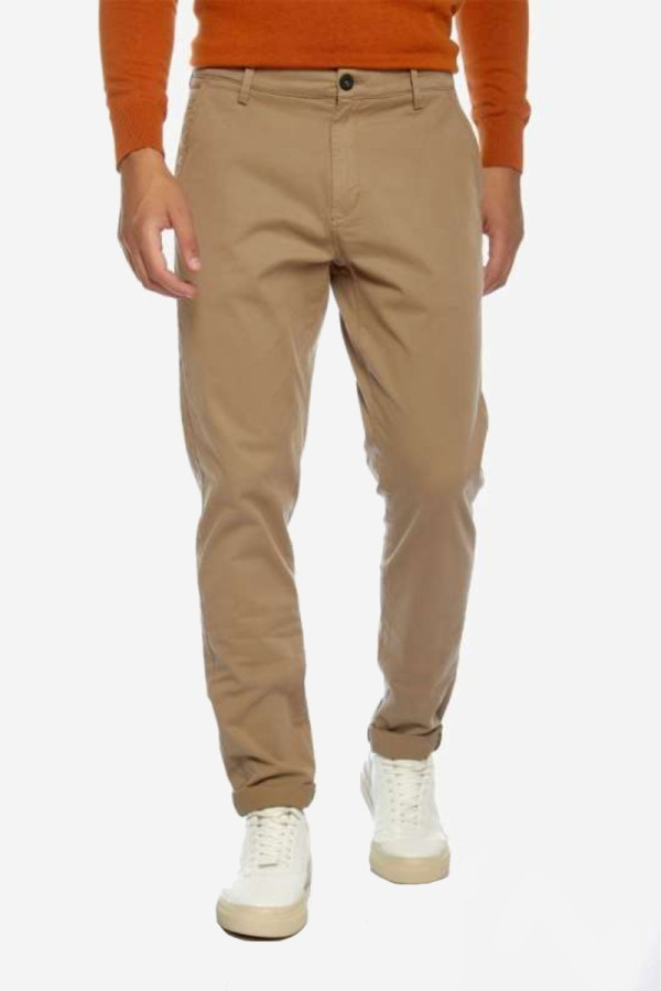 CAMARO ΑΝΔΡΙΚΟ ΠΑΝΤΕΛΟΝΙ CHINO SLIM FIT ΒΑΜΒΑΚΕΡΟ ΜΠΕΖ  22524-400-17