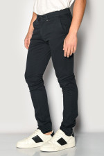 Ανδρικό παντελόνι Brokers chino μπλε βαμβακερό slim fit 26014-402-451