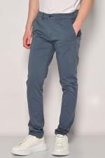 Ανδρικό παντελόνι Brokers chino ραφ βαμβακερό slim fit 26014-402-451