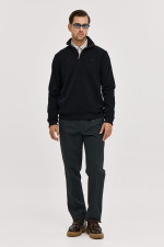 SOGO ΑΝΔΡΙΚΟ ΠΑΝΤΕΛΟΝΙ REGULAR FIT ΒΑΜΒΑΚΕΡΟ ΜΕ ΜΙΚΡΟΣΧΕΔΙΟ ΜΠΛΕ 24534-292-471