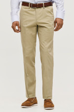 SOGO ΑΝΔΡΙΚΟ ΠΑΝΤΕΛΟΝΙ CHINOS REGULAR FIT  ΒΑΜΒΑΚΕΡΟ ΜΠΕΖ 25034-292-477