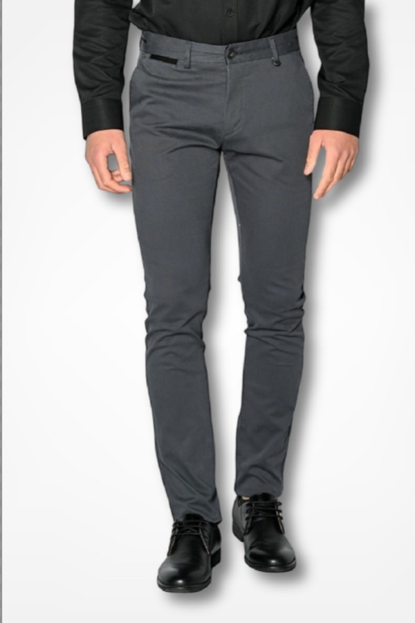 SOGO ΑΝΔΡΙΚΟ ΠΑΝΤΕΛΟΝΙ ΜΕ ΜΙΚΡΟΣΧΕΔΙΟ SLIM FIT ΓΚΡΙ 22534-403-33
