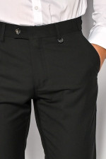 SOGO ΑΝΔΡΙΚΟ ΠΑΝΤΕΛΟΝΙ SLIM FIT ΥΦΑΣΜΑΤΙΝΟ ΜΑΥΡΟ 23534-831-284