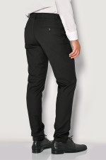 SOGO ΑΝΔΡΙΚΟ ΠΑΝΤΕΛΟΝΙ SLIM FIT ΥΦΑΣΜΑΤΙΝΟ ΜΑΥΡΟ 23534-831-284