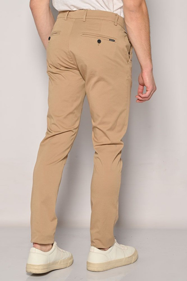 BROKERS ΑΝΔΡΙΚΟ ΠΑΝΤΕΛΟΝΙ ΒΑΜΒΑΚΕΡΟ SLIM FIT BEIGE 24014-402-451