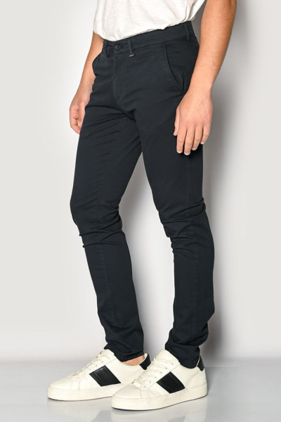 BROKERS ΑΝΔΡΙΚΟ ΠΑΝΤΕΛΟΝΙ ΒΑΜΒΑΚΕΡΟ SLIM FIT ΜΠΛΕ 24014-402-451
