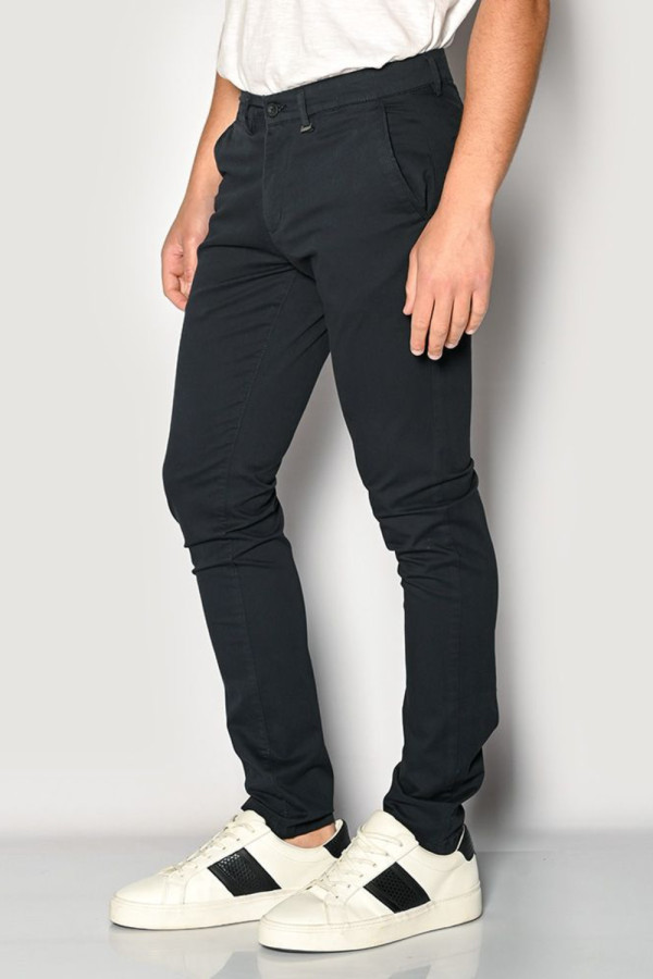 BROKERS ΑΝΔΡΙΚΟ ΠΑΝΤΕΛΟΝΙ ΒΑΜΒΑΚΕΡΟ SLIM FIT ΜΠΛΕ 24014-402-451