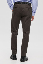 Ανδρικό chino παντελόνι Sogo ανθρακί slim fit βαμβακερό με ζώνη 26534-293-484