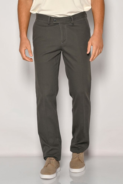 SOGO ΑΝΔΡΙΚΟ ΠΑΝΤΕΛΟΝΙ ΒΑΜΒΑΚΕΡΟ REGULAR FIT ΑΝΘΡΑΚΙ 24534-292-483