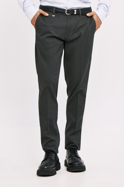SOGO ΑΝΔΡΙΚΟ ΠΑΝΤΕΛΟΝΙ CHINOS ΒΑΜΒΑΚΕΡΟ SLIM FIT ΑΝΘΡΑΚΙ 25534-492-485