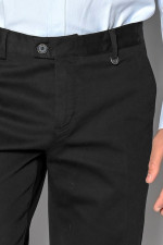 SOGO ΑΝΔΡΙΚΟ ΠΑΝΤΕΛΟΝΙ CHINO ΜΕ ΣΧΕΔΙΟ ΣΤΗΝ ΥΦΑΝΣΗ REGULAR FIT ΜΑΥΡΟ 22534-201-33
