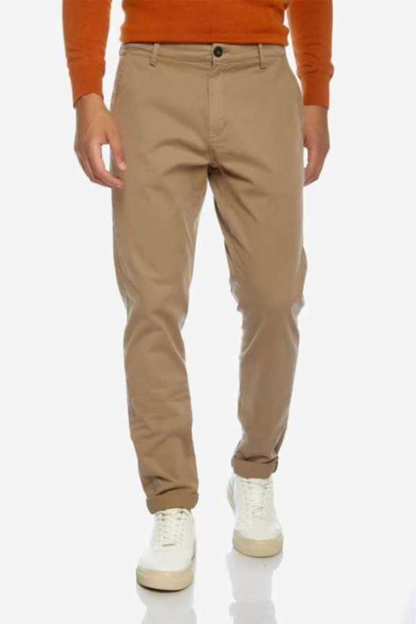 CAMARO ΑΝΔΡΙΚΟ ΠΑΝΤΕΛΟΝΙ CHINO SLIM FIT ΒΑΜΒΑΚΕΡΟ ΜΠΕΖ  22524-400-17