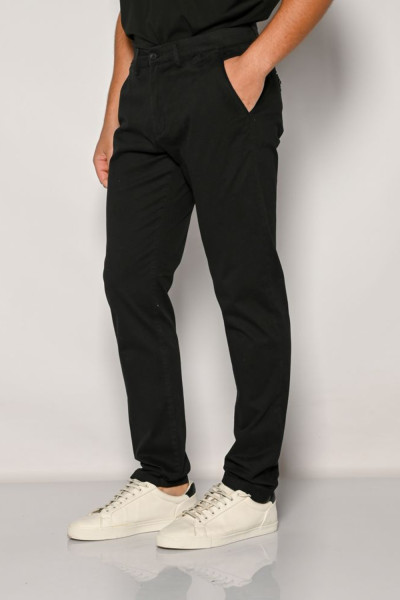 CAMARO ΑΝΔΡΙΚΟ ΠΑΝΤΕΛΟΝΙ ΒΑΜΒΑΚΕΡΟ SLIM FIT ΜΑΥΡΟ 24524-451-451