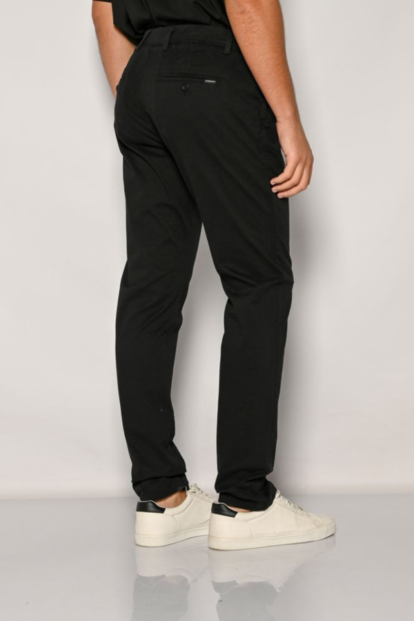 CAMARO ΑΝΔΡΙΚΟ ΠΑΝΤΕΛΟΝΙ ΒΑΜΒΑΚΕΡΟ SLIM FIT ΜΑΥΡΟ 24524-451-451
