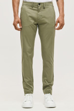 Ανδρικό παντελόνι Brokers chino λαδί βαμβακερό slim fit 26014-402-451