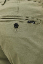 Ανδρικό παντελόνι Brokers chino λαδί βαμβακερό slim fit 26014-402-451