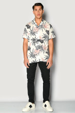 Ανδρικό παντελόνι Brokers chino μαύρο βαμβακερό slim fit 26014-402-451