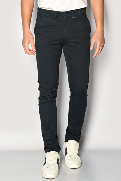Ανδρικό παντελόνι Brokers chino μπλε βαμβακερό slim fit 26014-402-451