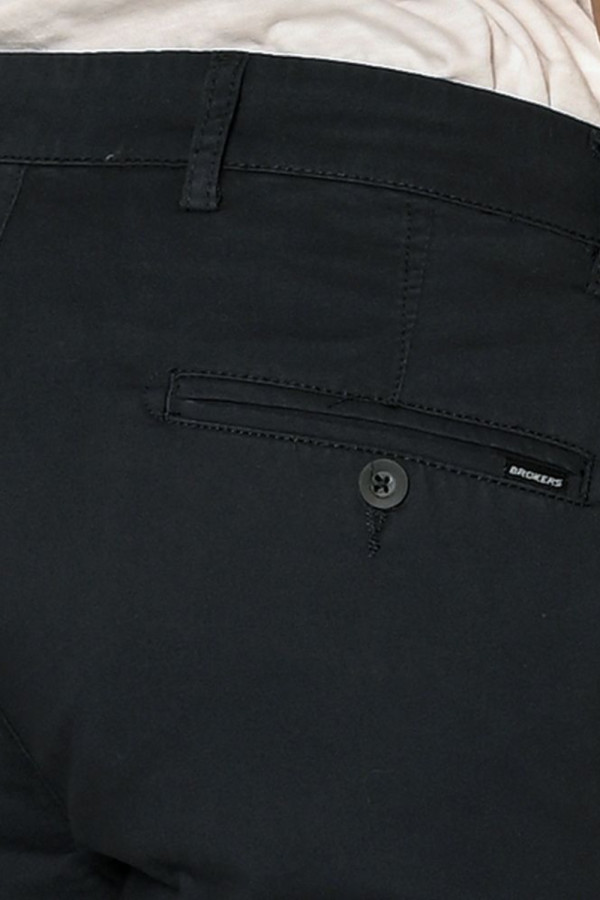 Ανδρικό παντελόνι Brokers chino μπλε βαμβακερό slim fit 26014-402-451