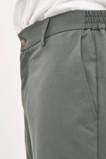 Ανδρικό παντελόνι Brokers χακί tapered fit με λάστιχο στη μέση 26014-842-492 Ανδρικό παντελόνι Brokers χακί tapered fit με λάστιχο στη μέση 26014-842-492