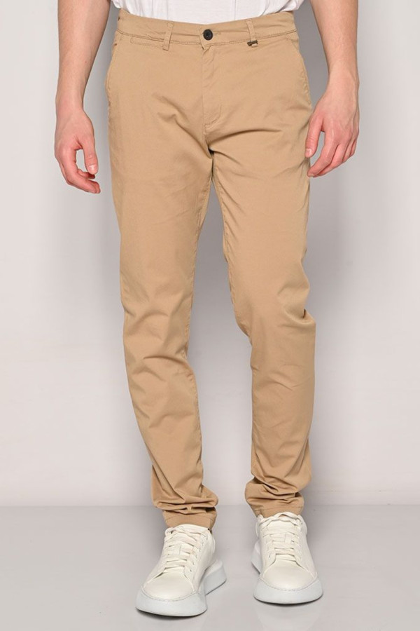 CAMARO ΑΝΔΡΙΚΟ ΠΑΝΤΕΛΟΝΙ SLIM FIT ΒΑΜΒΑΚΕΡΟ ΜΠΕΖ 24024-452-451