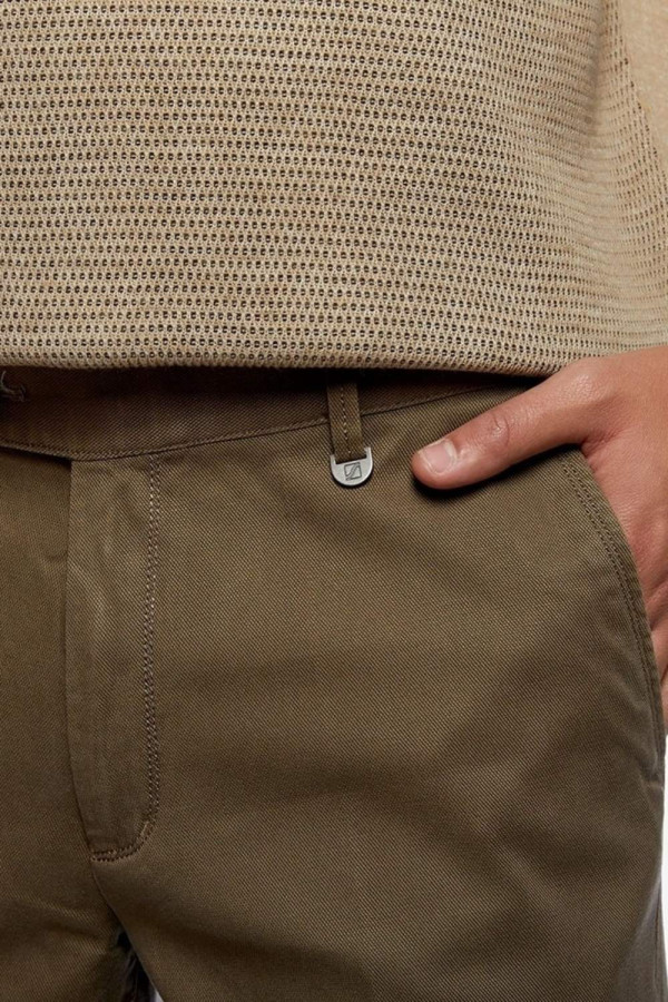 SOGO ΑΝΔΡΙΚΟ ΠΑΝΤΕΛΟΝΙ ΒΑΜΒΑΚΕΡΟ CHINO REGULAR FIT ΜΕ ΜΙΚΡΟΣΧΕΔΙΟ ΜΠΕΖ 22534-201-35