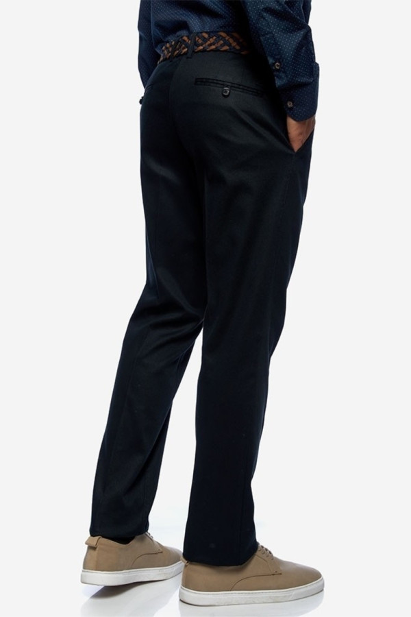 SOGO ΑΝΔΡΙΚΟ ΠΑΝΤΕΛΟΝΙ ΒΑΜΒΑΚΕΡΟ CHINO REGULAR FIT ΜΕ ΜΙΚΡΟΣΧΕΔΙΟ ΜΠΛΕ 22534-201-35