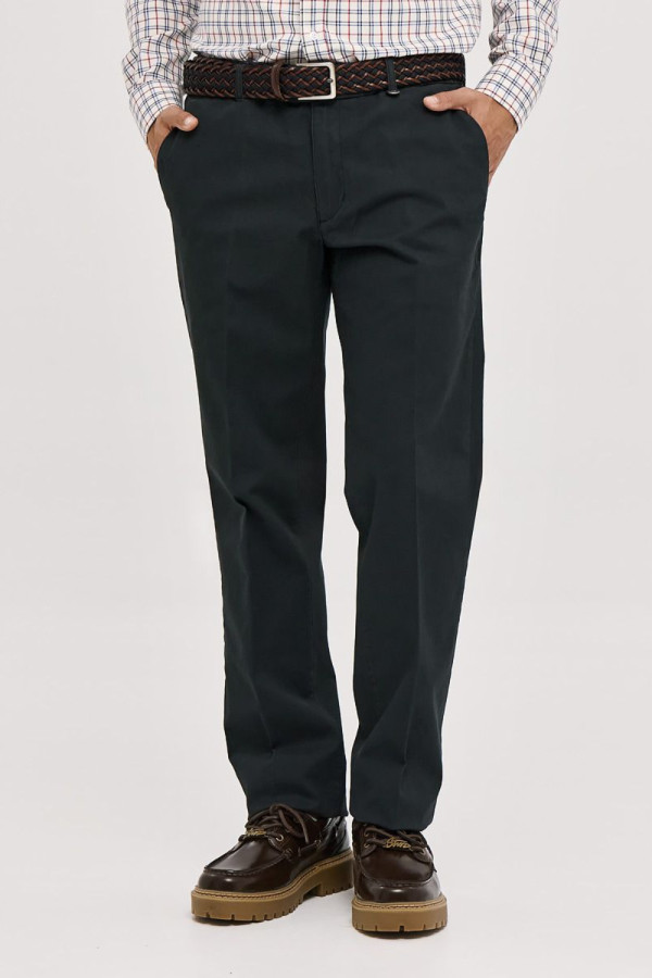 SOGO ΑΝΔΡΙΚΟ ΠΑΝΤΕΛΟΝΙ REGULAR FIT ΒΑΜΒΑΚΕΡΟ ΜΕ ΜΙΚΡΟΣΧΕΔΙΟ ΜΠΛΕ 24534-292-471