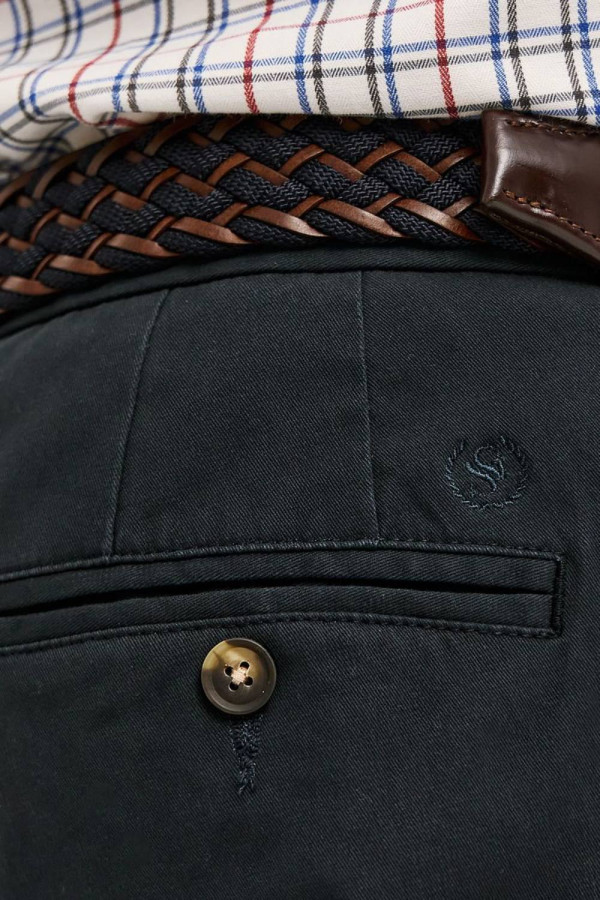 SOGO ΑΝΔΡΙΚΟ ΠΑΝΤΕΛΟΝΙ REGULAR FIT ΒΑΜΒΑΚΕΡΟ ΜΕ ΜΙΚΡΟΣΧΕΔΙΟ ΜΠΛΕ 24534-292-471