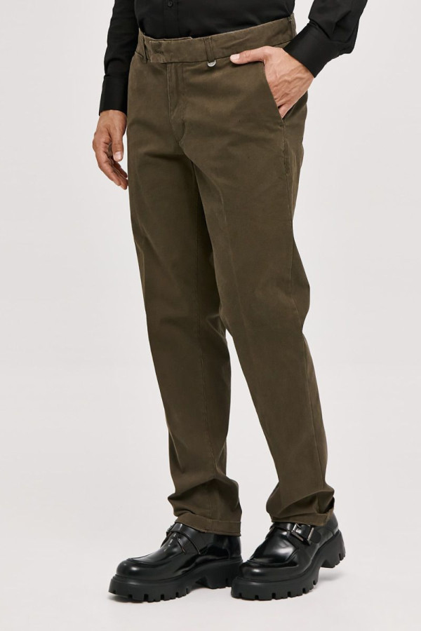 SOGO ΑΝΔΡΙΚΟ ΠΑΝΤΕΛΟΝΙ REGULAR FIT ΒΑΜΒΑΚΕΡΟ ΜΕ ΜΙΚΡΟΣΧΕΔΙΟ ΠΟΥΡΟ 24534-292-471