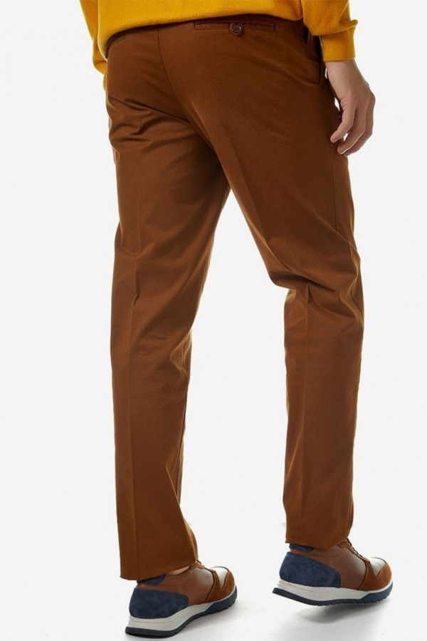 SOGO ΑΝΔΡΙΚΟ ΠΑΝΤΕΛΟΝΙ CHINO ΒΑΜΒΑΚΕΡΟ REGULAR FIT ΚΑΜΕΛ 22534-201-31