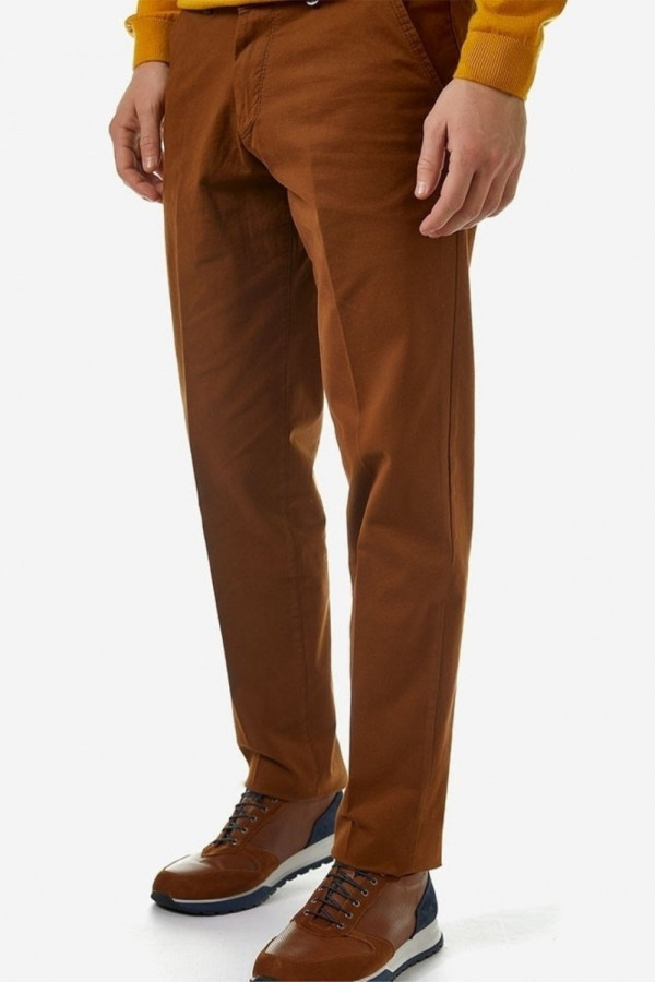 SOGO ΑΝΔΡΙΚΟ ΠΑΝΤΕΛΟΝΙ CHINO ΒΑΜΒΑΚΕΡΟ REGULAR FIT ΚΑΜΕΛ 22534-201-31